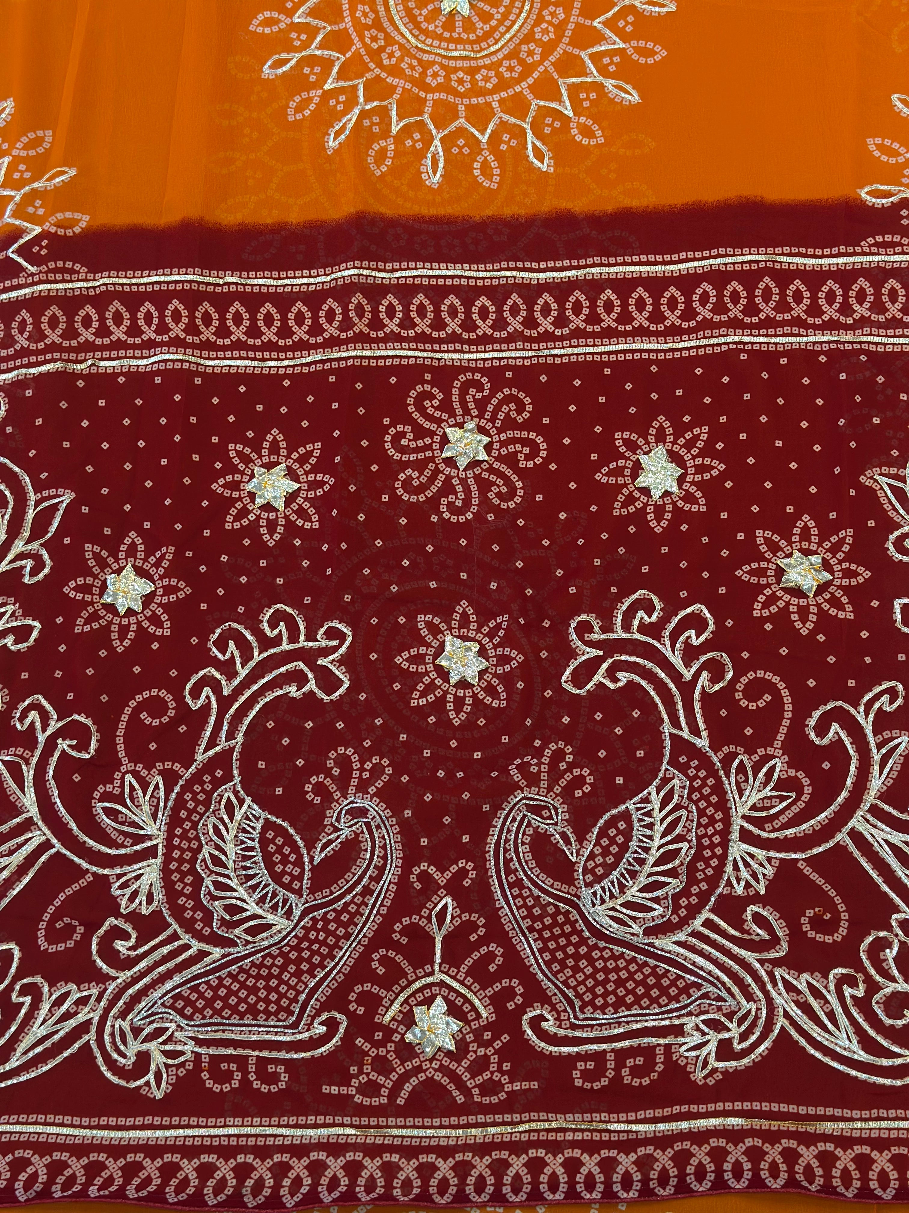 ✨ Ethnic Elegance Gota Work Saree ✨