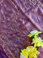 🌼✨GOLDEN GRACE SOFT SHIMMER SAREE✨🌼