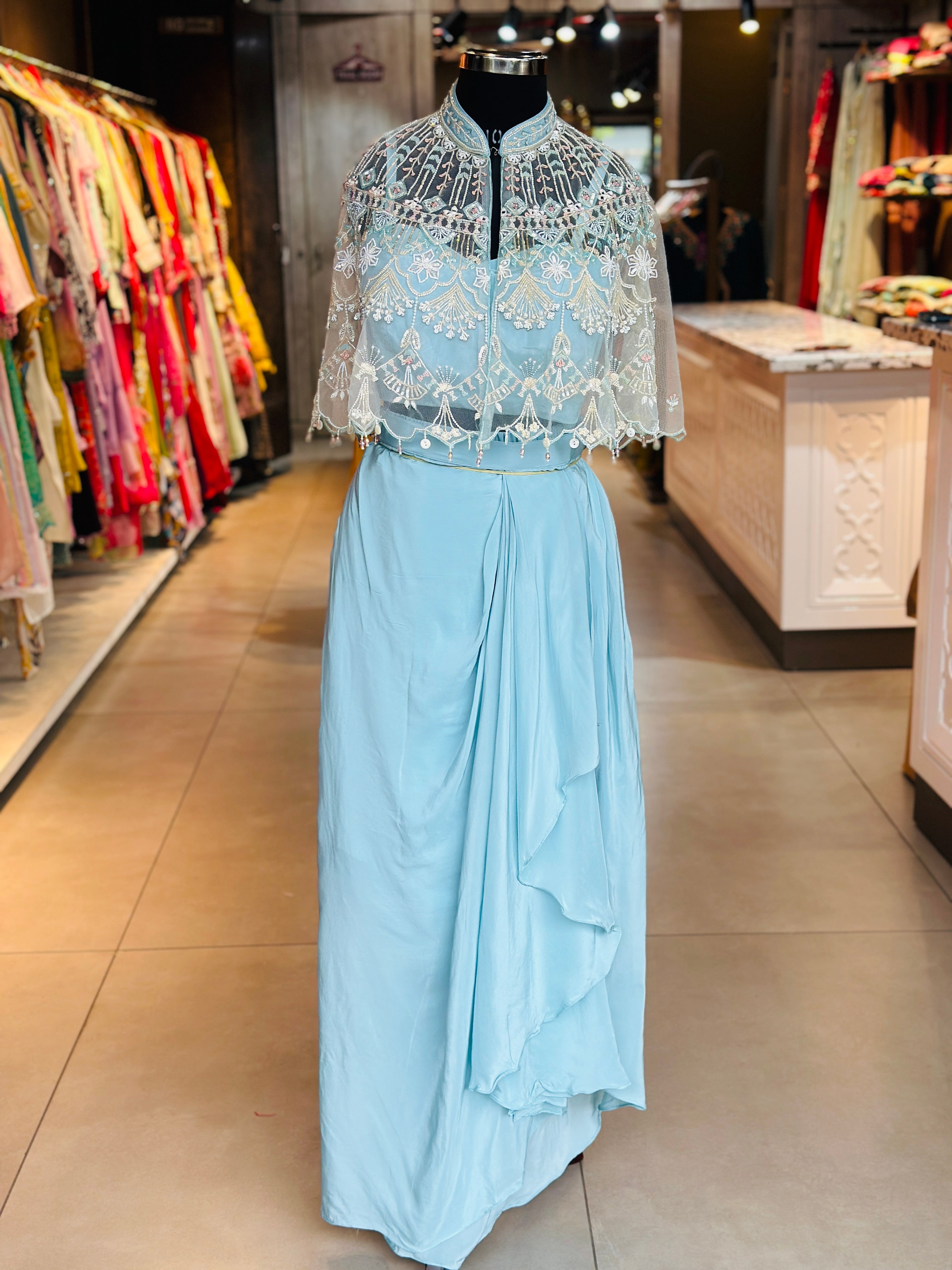 DESINGER SLIT SKIRT SET