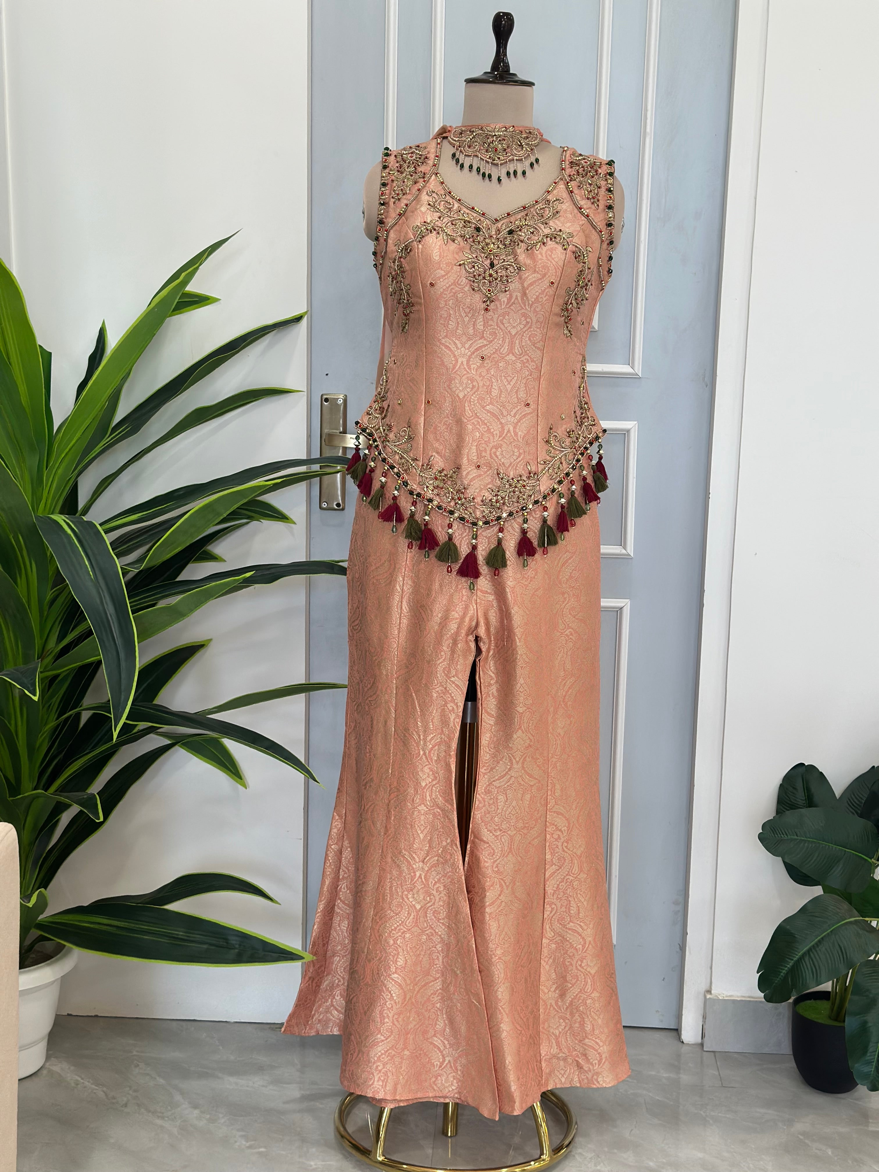 Royal Tassel Detail Indo-Western Set