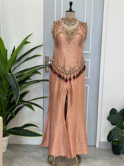 Royal Tassel Detail Indo-Western Set