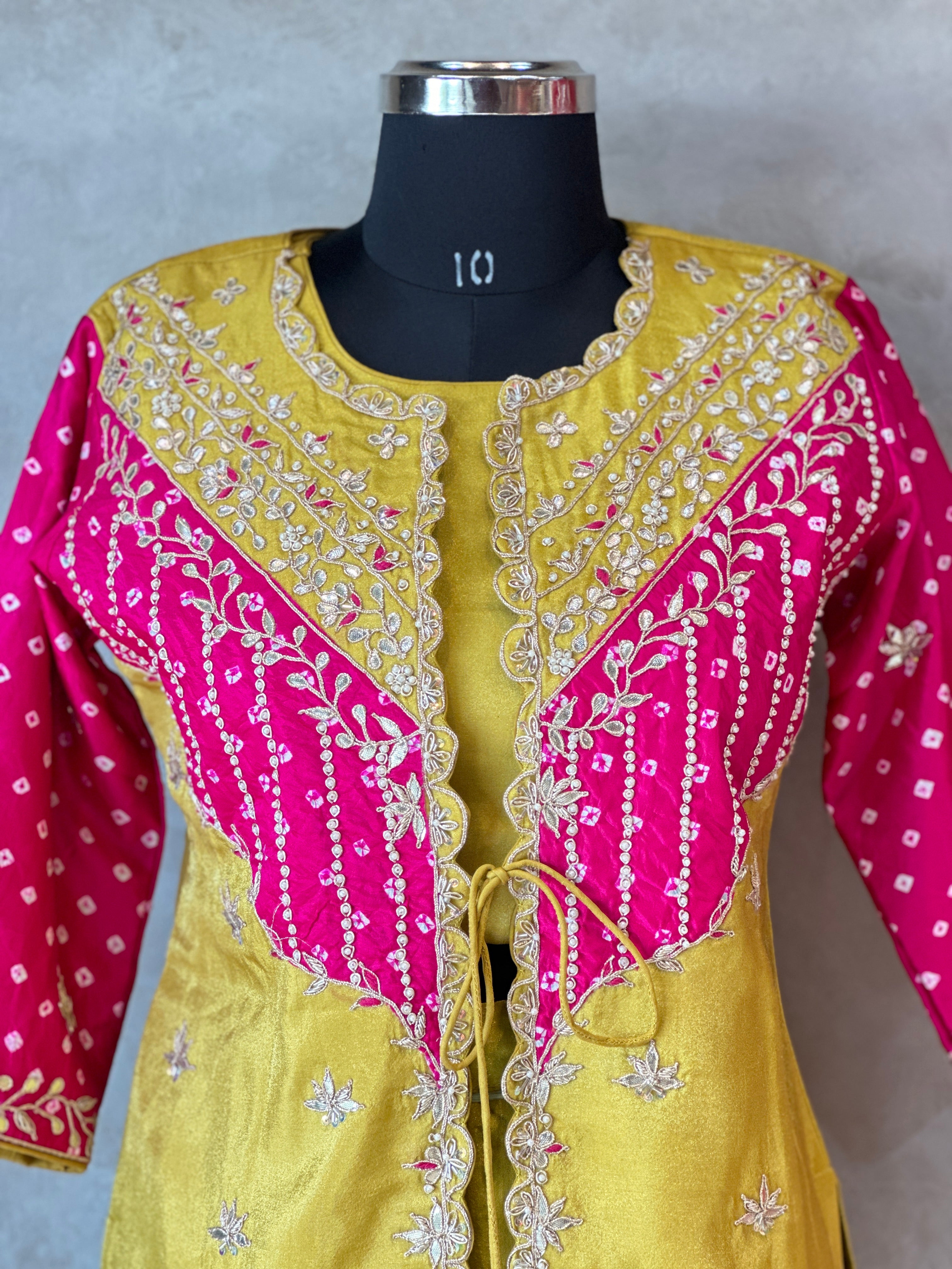 INDO FUSION HANDWORK PLAZO SET