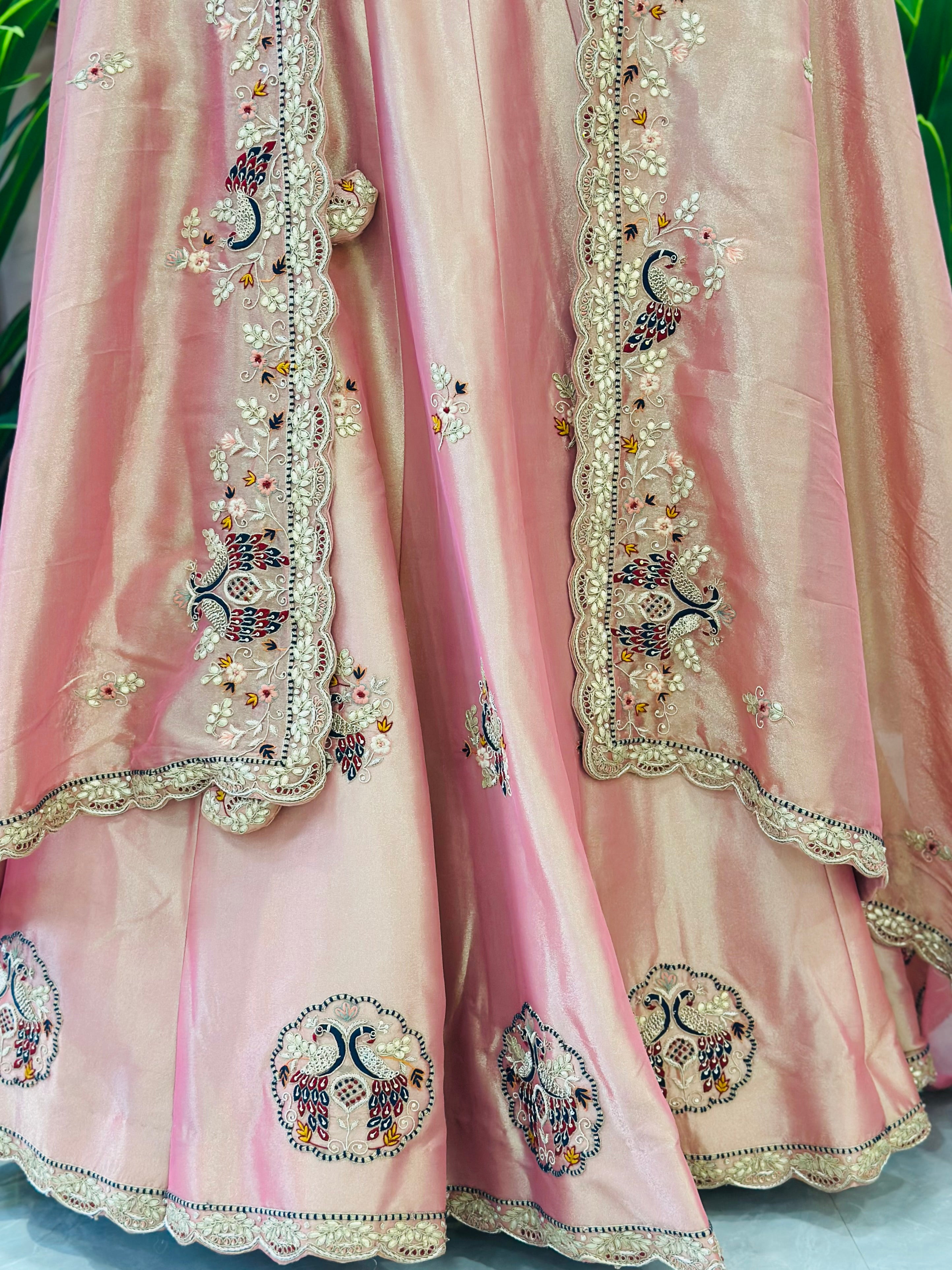 Elegant Handwork Lehenga Set with Beautiful Handwork Dupatta