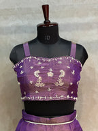 PURE ZARI TISSUE HANDWORK JACKET SET