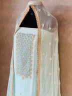 PURE ORGANZA HANDWORK SUIT SET