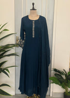 💫Festive Grace Flared Anarkali With Dupatta 💫