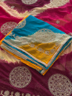 Premium Tie & Dye Chiffon Saree