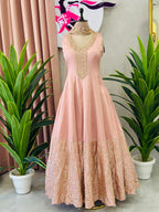 Handwork Anarkali Gown Set