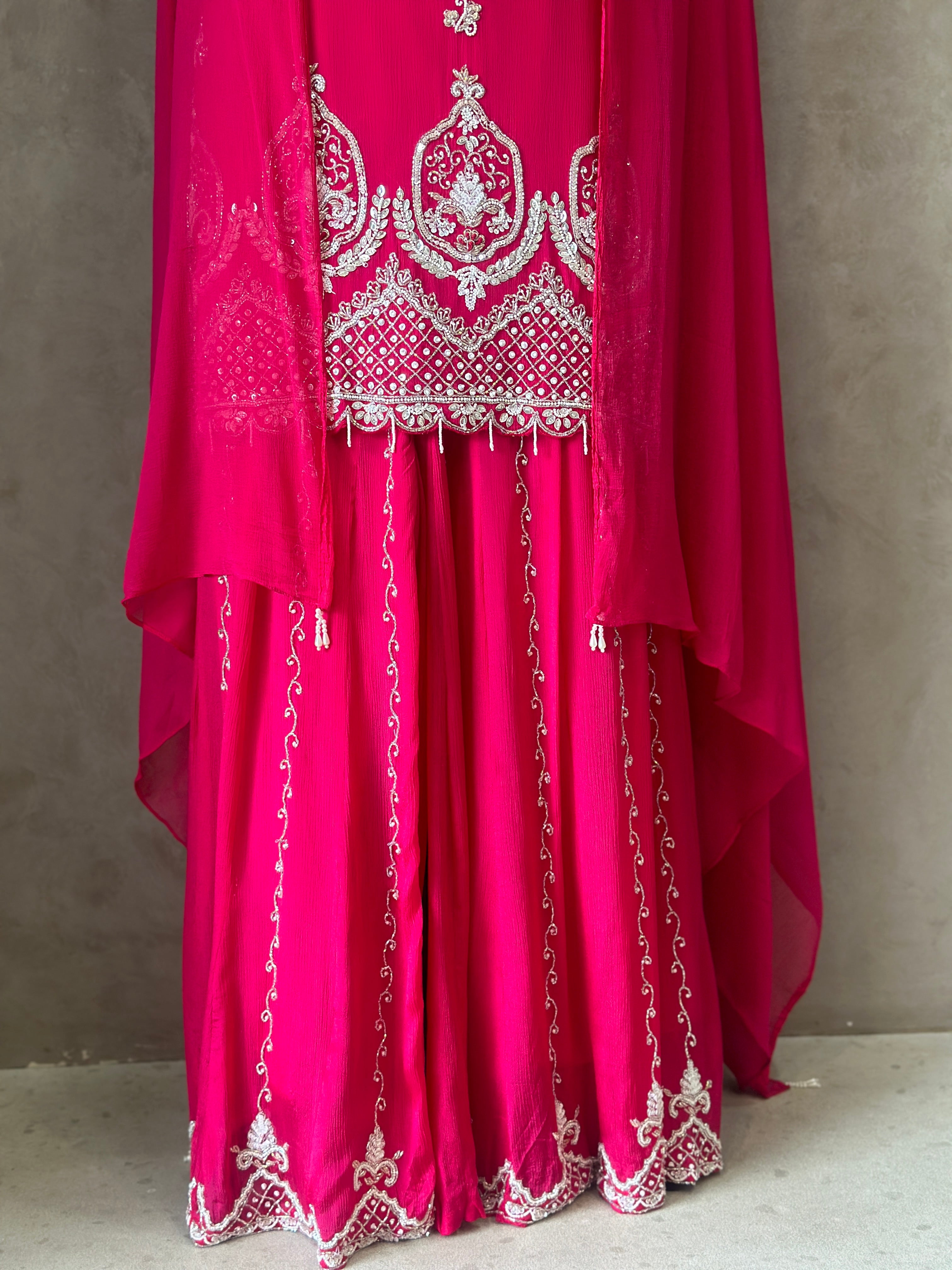 BEAUTIFUL HANDWORK SHARARA SET