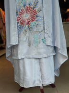 PURE CHINON HANDWORK PLAZO SET