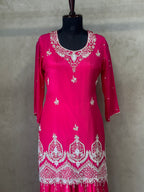 BEAUTIFUL HANDWORK SHARARA SET