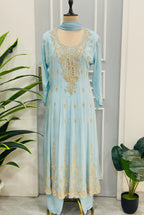 Beautiful Handwork Anarkali Set