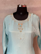 PURE ZARI TISSUE HANDWORK SUIT SET