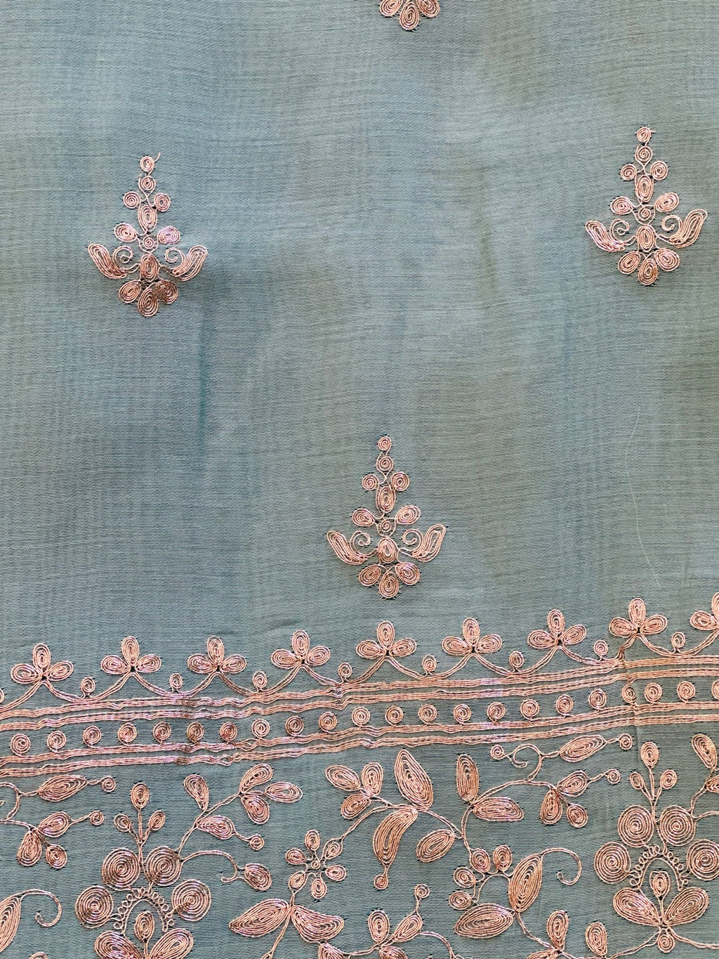 Beautiful Unstitched Suit Set in pitten work