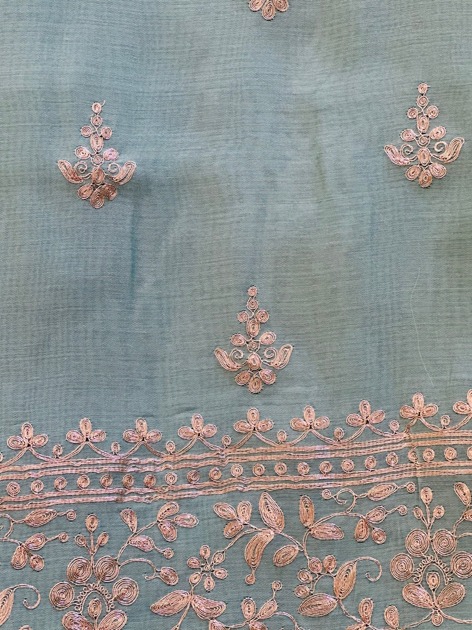Beautiful Unstitched Suit Set in pitten work