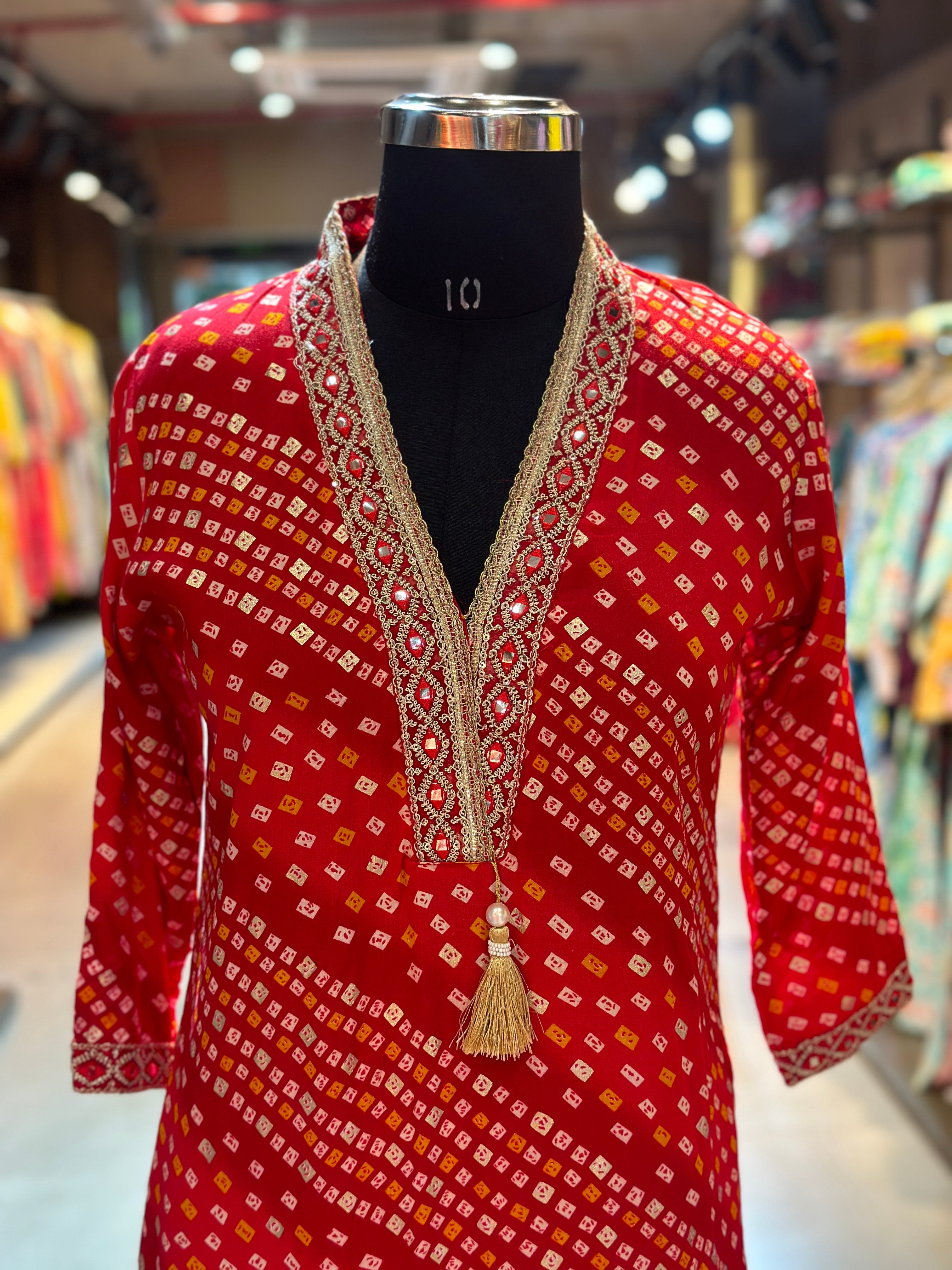 THREE PIECE BHANDEJ SUIT SET