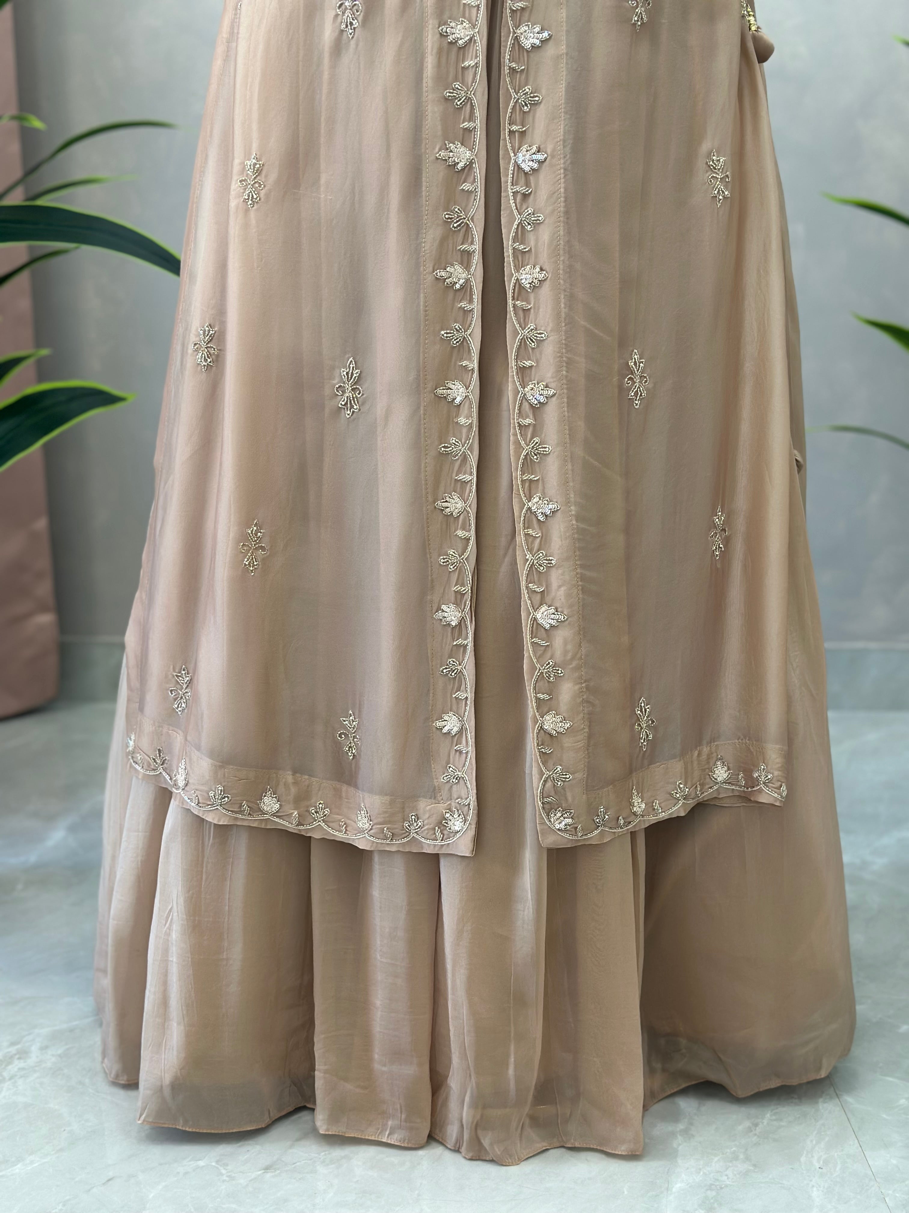Premium Handwork Indo western Set
