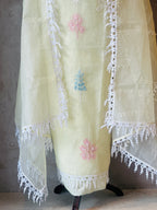 PURE KOTA DORIYA HANDWORK SUIT SET