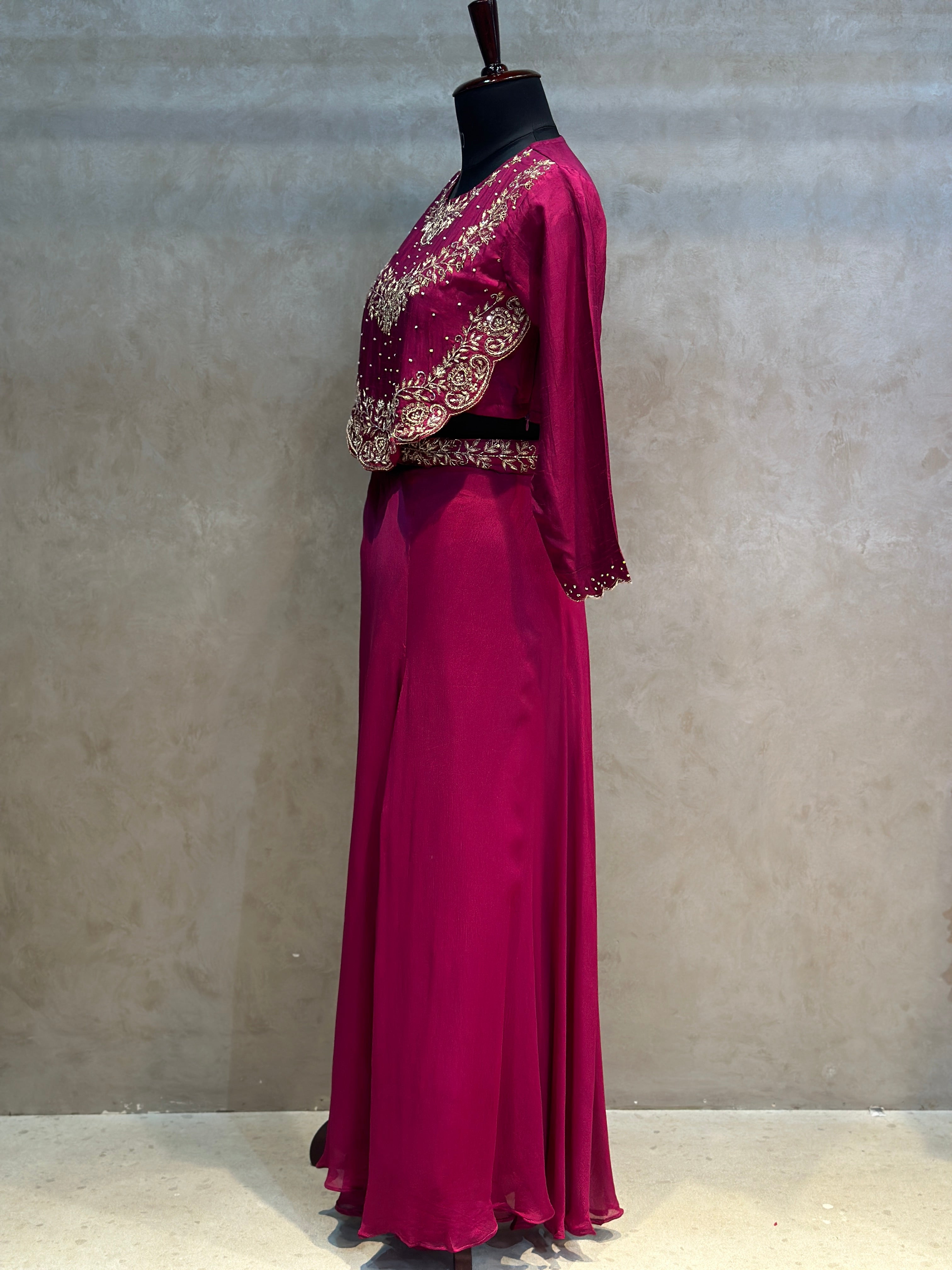 DESIGNER ZARDOSI HANDWORK PLAZO SET