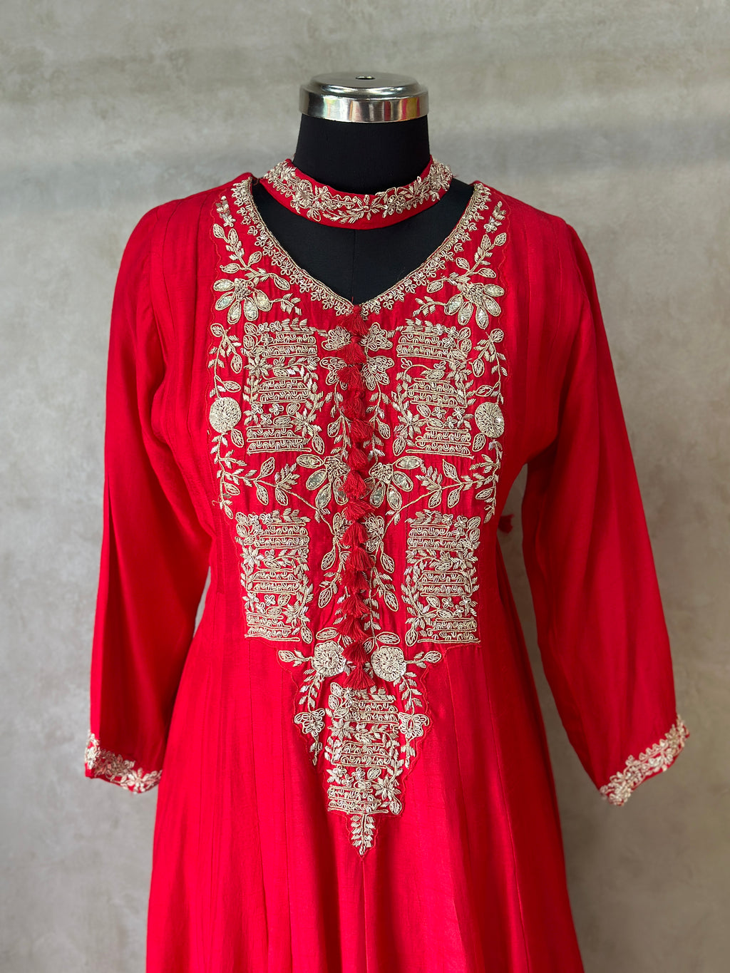 BEAUTIFUL ANARKALI SET WITH ZARDOSI HANDWORK