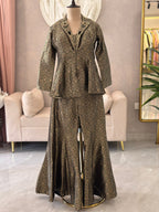 Royal Brocade Jacket Skirt Set