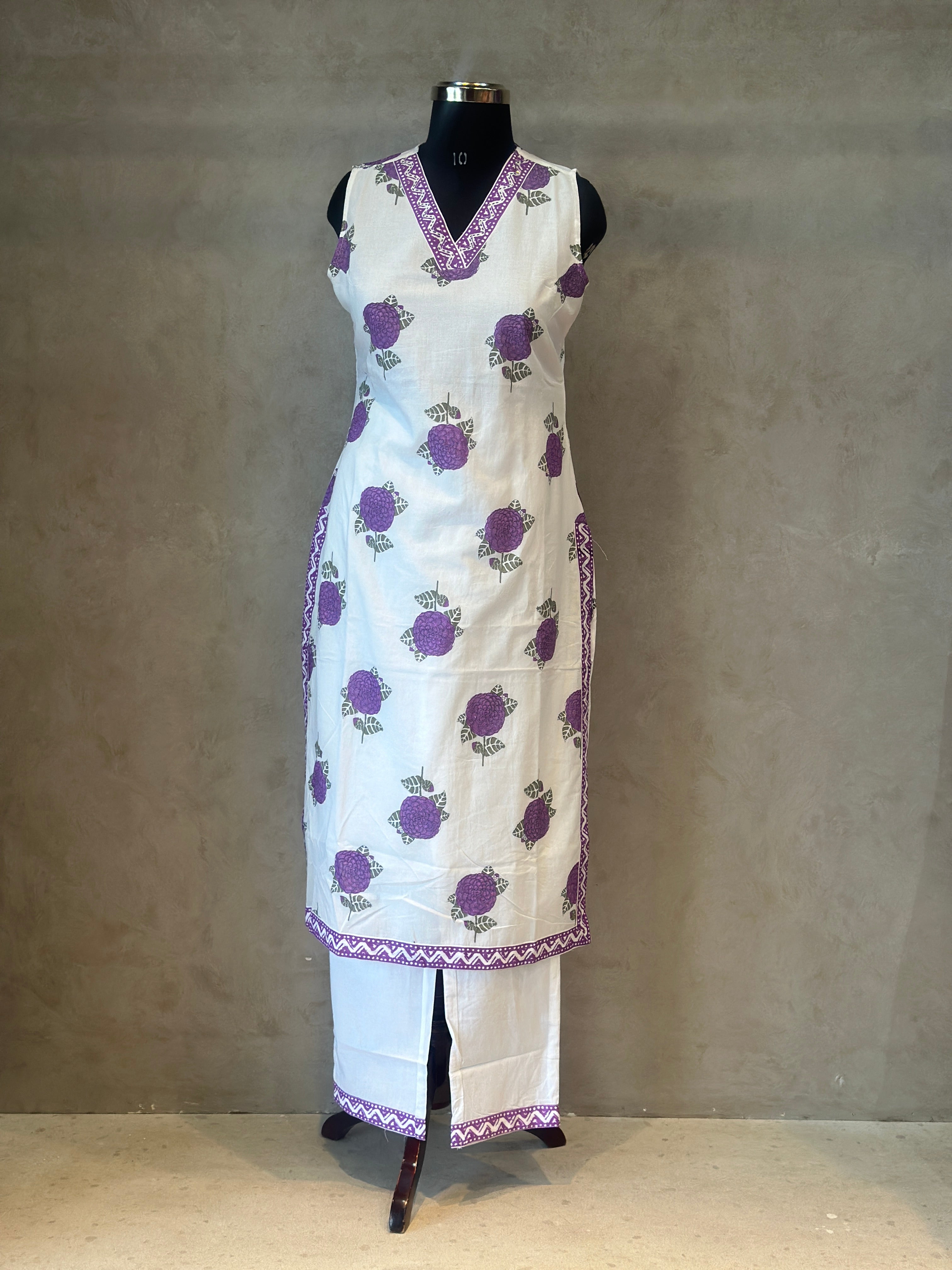 TRENDY HANDBLOCK SUIT SET