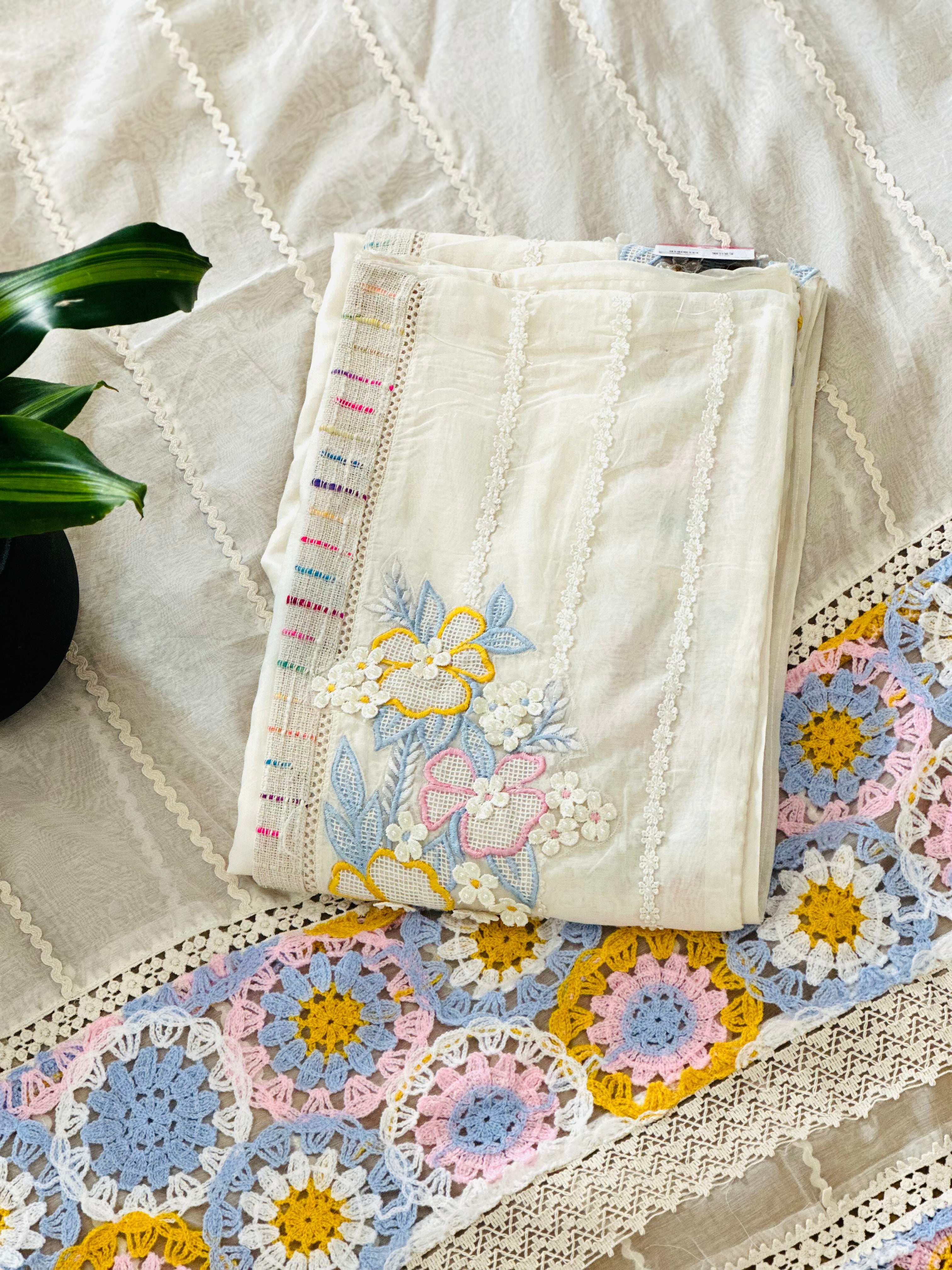 Royal Threads Embroidered Suit Set (Unstitched)