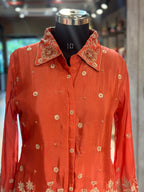 PURE CHINON HANDWORK CO-ORD SET