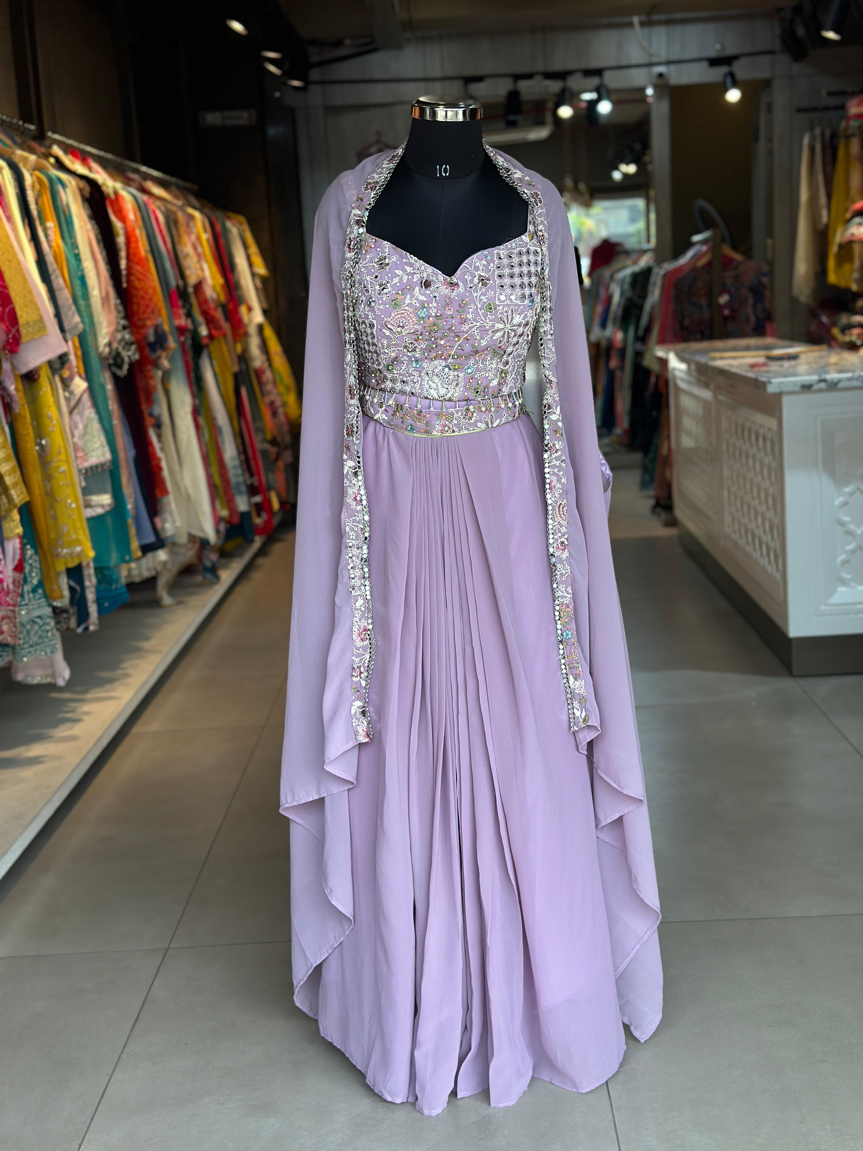 INDO-FUSION WITH SLIT SKIRT