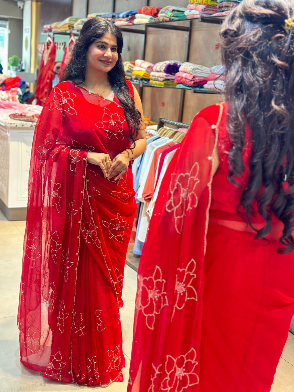 BEAUTIFUL HANDWORK SAREE
