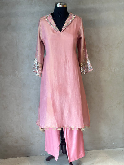 TRENDY PURE ZARI TISSUE CO-ORD SET