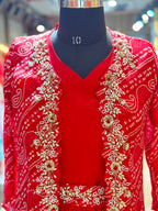 PURE CHINON BHANDEJ GOWN