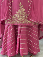 Festive Handwork Kurta Plazo With Dupatta