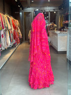 INDO-FUSION BHANDEJ LEHNGA SET