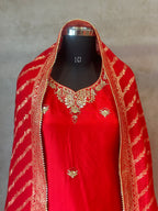 BEAUTIFUL ZARDOSI HANDWORK SKIRT SET