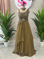 Designer Gown with Beautiful Handwork