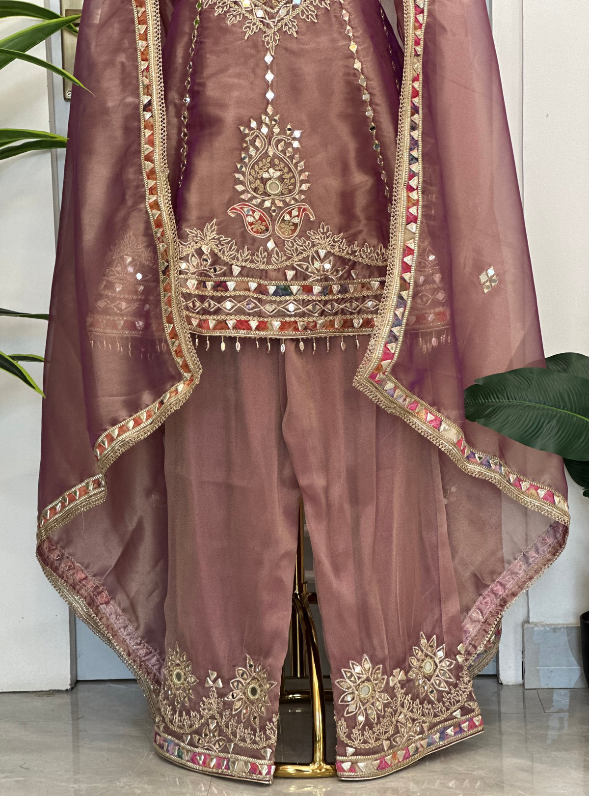 Designer Mirror Work Suit Set