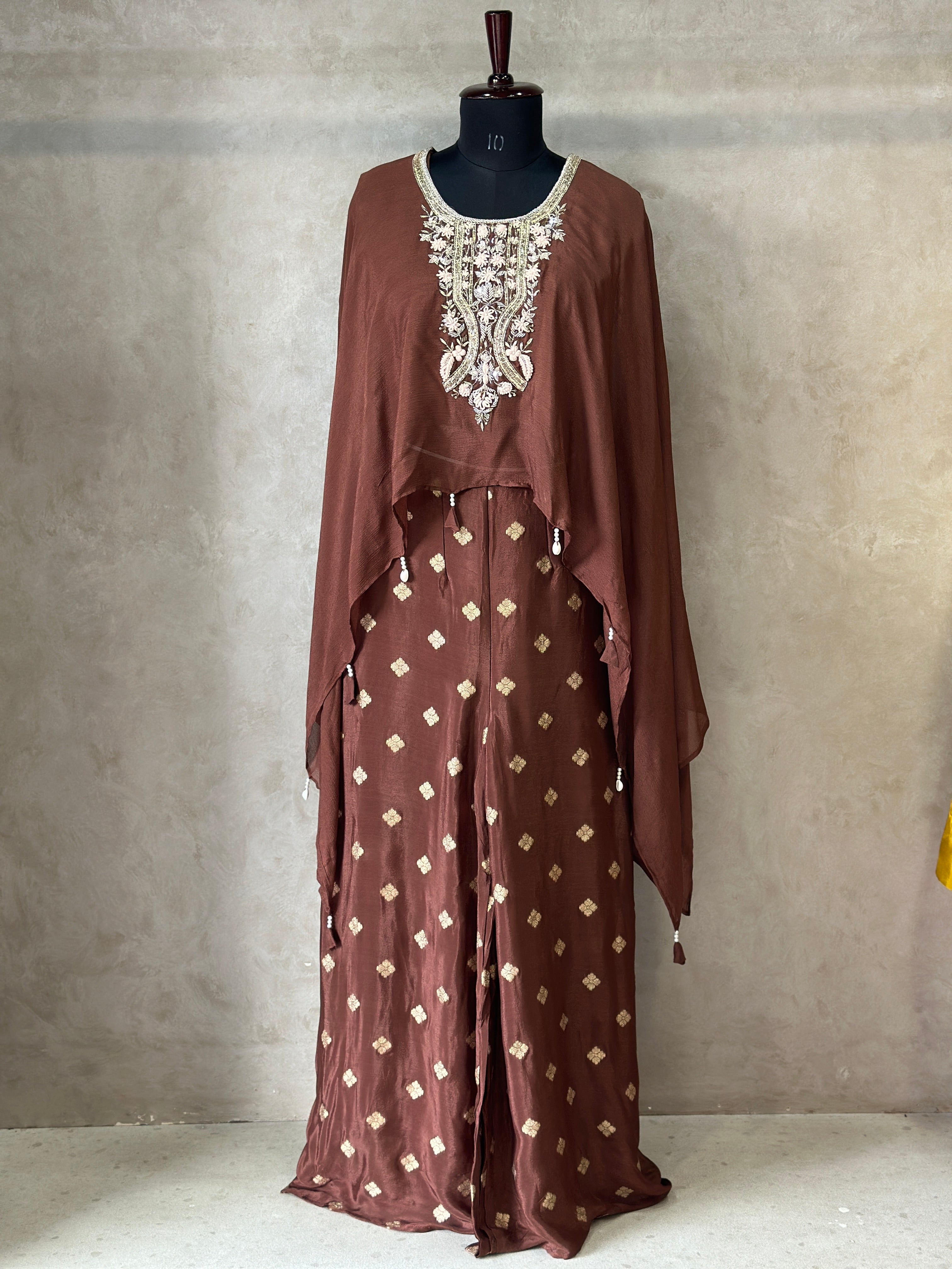 PURE CHINON HANDWORK KAFTAN SET