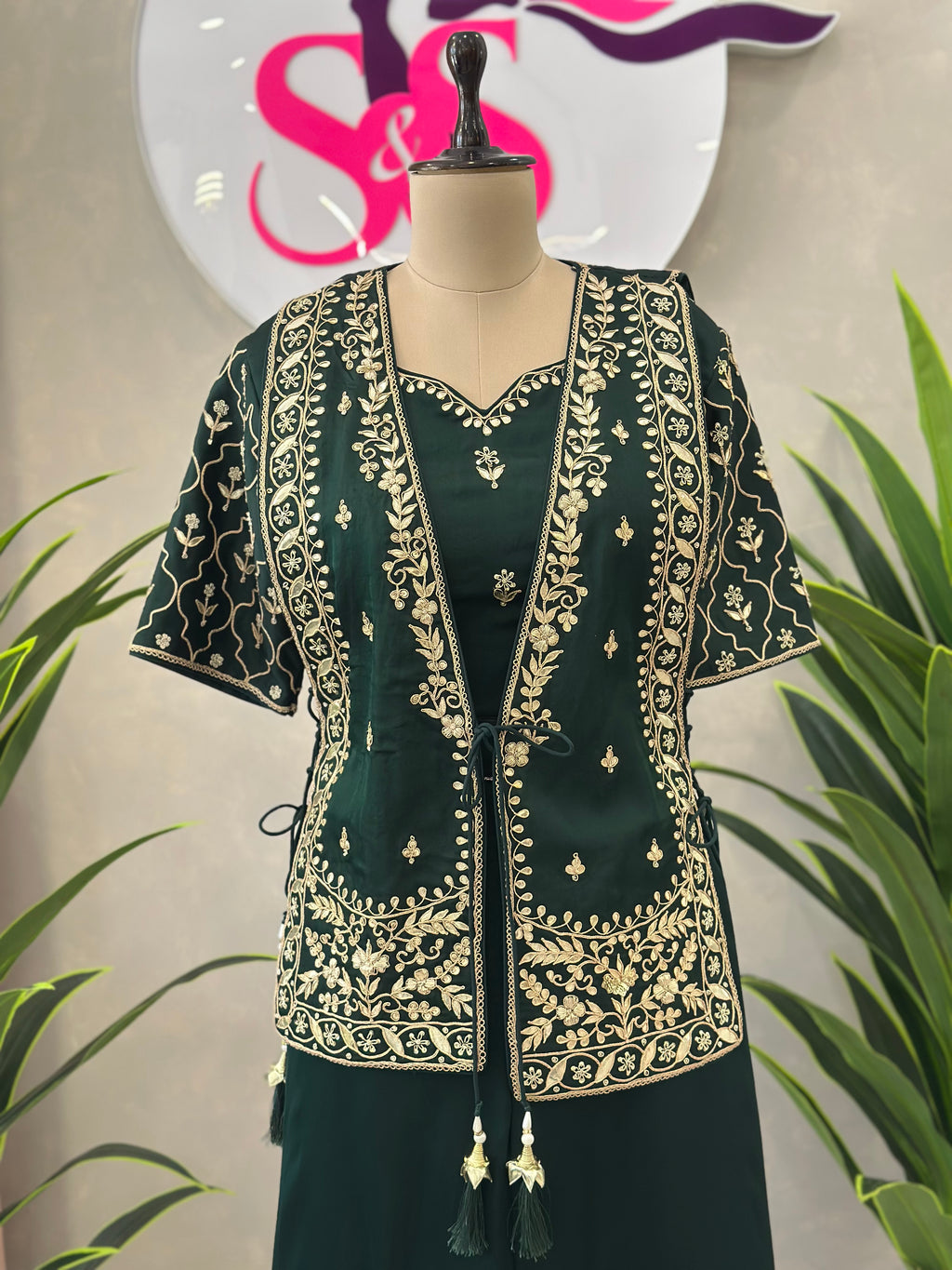 Premium Gota patti Handwork Jacket Set