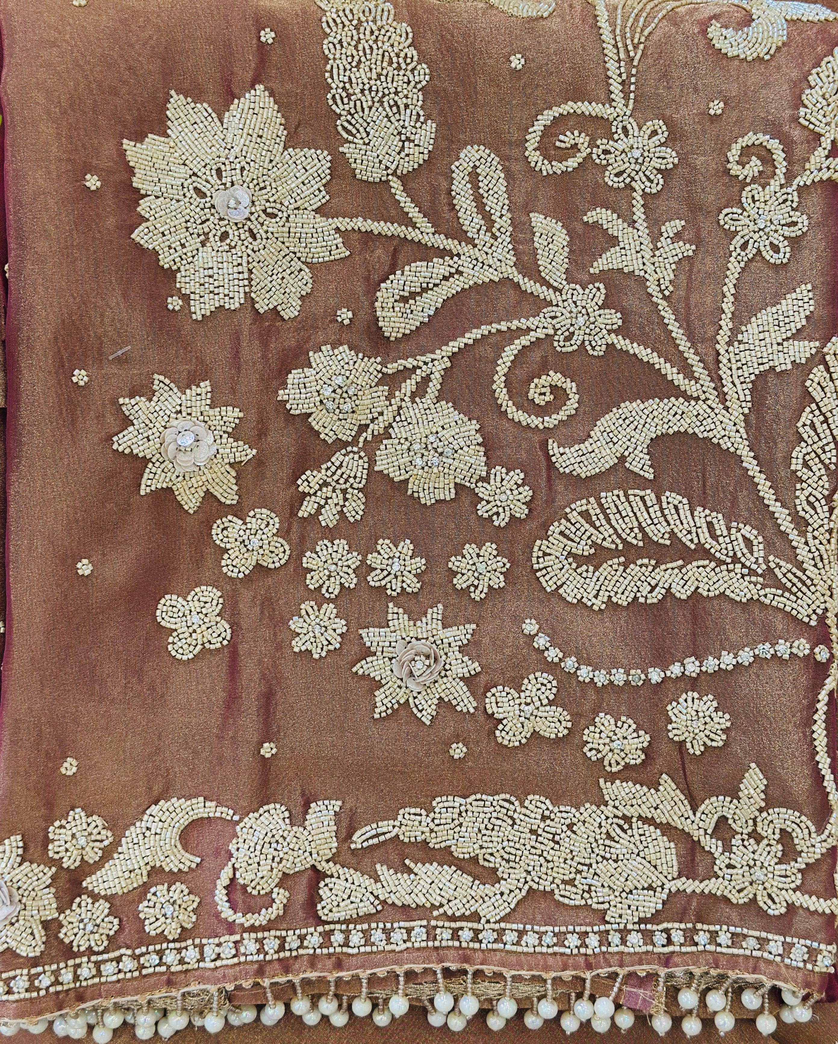 Ethnic Elegance Handwork Suit (Unstitched)