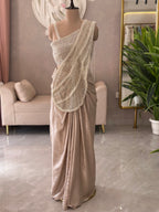 Glamour Pearl Work Saree Set