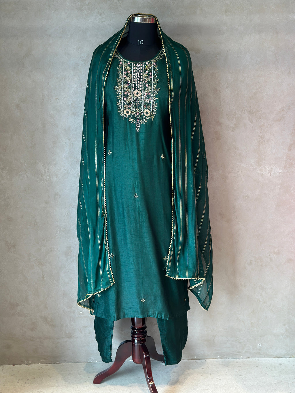 MODAL SILK HANDWORK SUIT SET FOR RAKHI