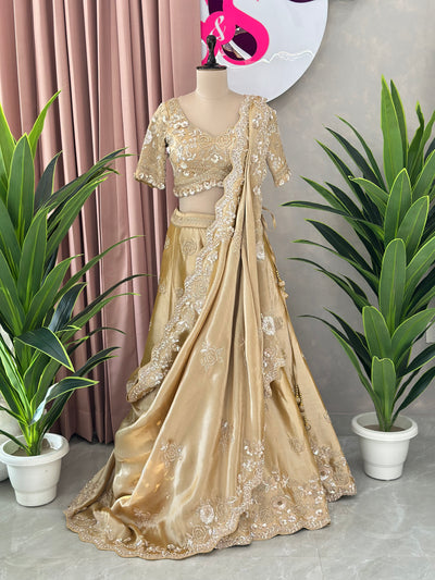 The Golden Grace Designer Lehenga