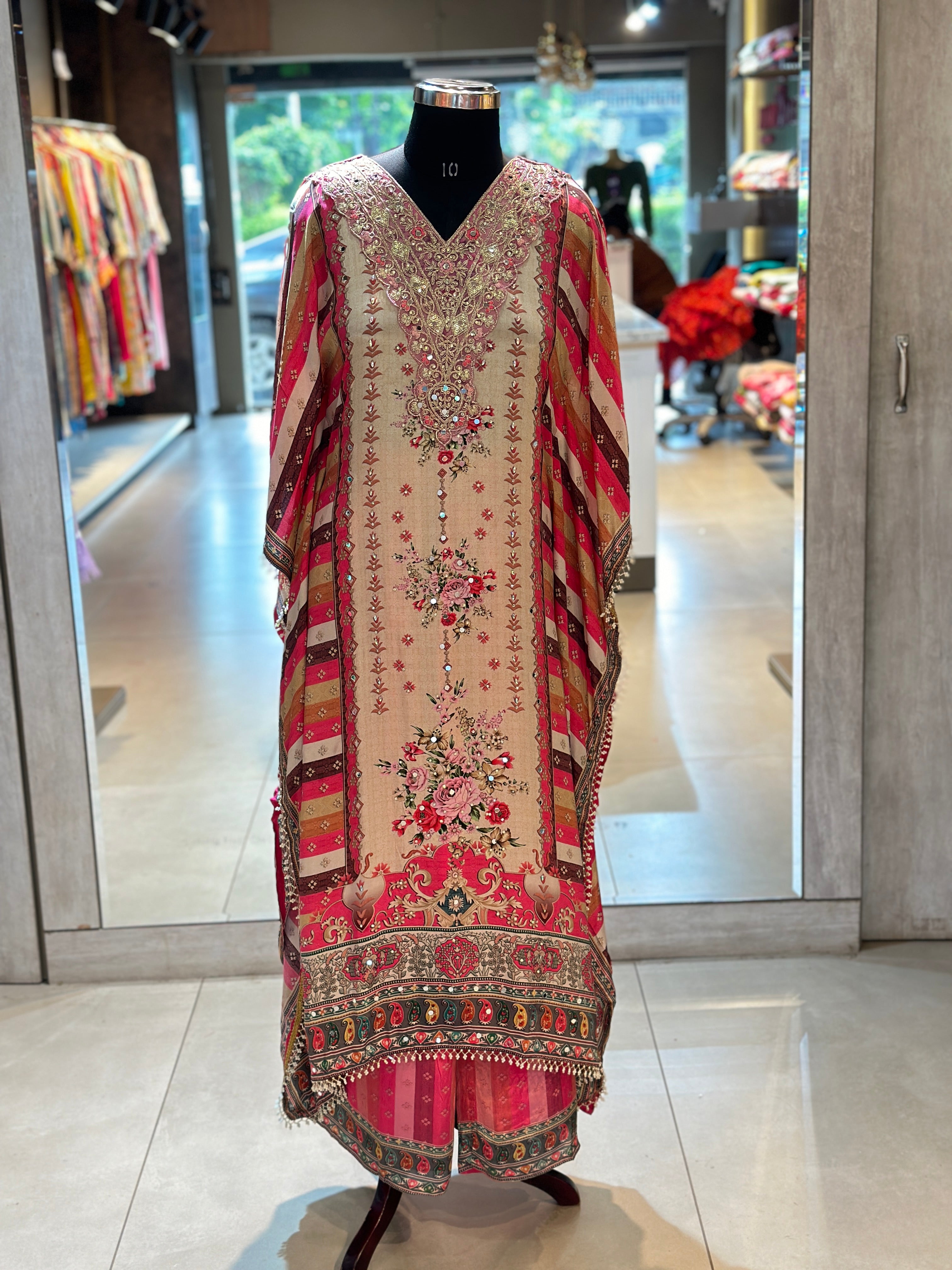 PURE CREPE KAFTAN SET