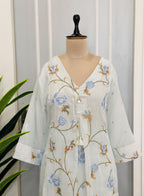 Elegant Thread Embroidery Suit Set