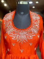 TRADITIONAL LONG GOWN IN HANDWORK