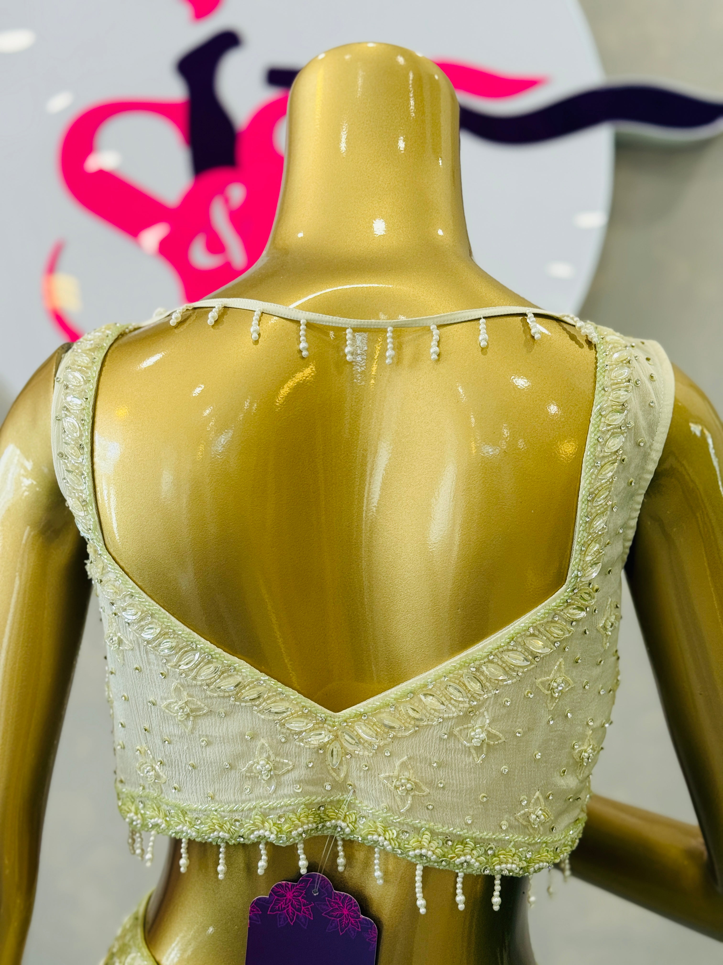 Soft Lime Designer Lehenga Choli Set