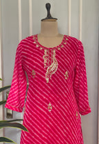 Ethnic Leheriya Handwork Suit Set