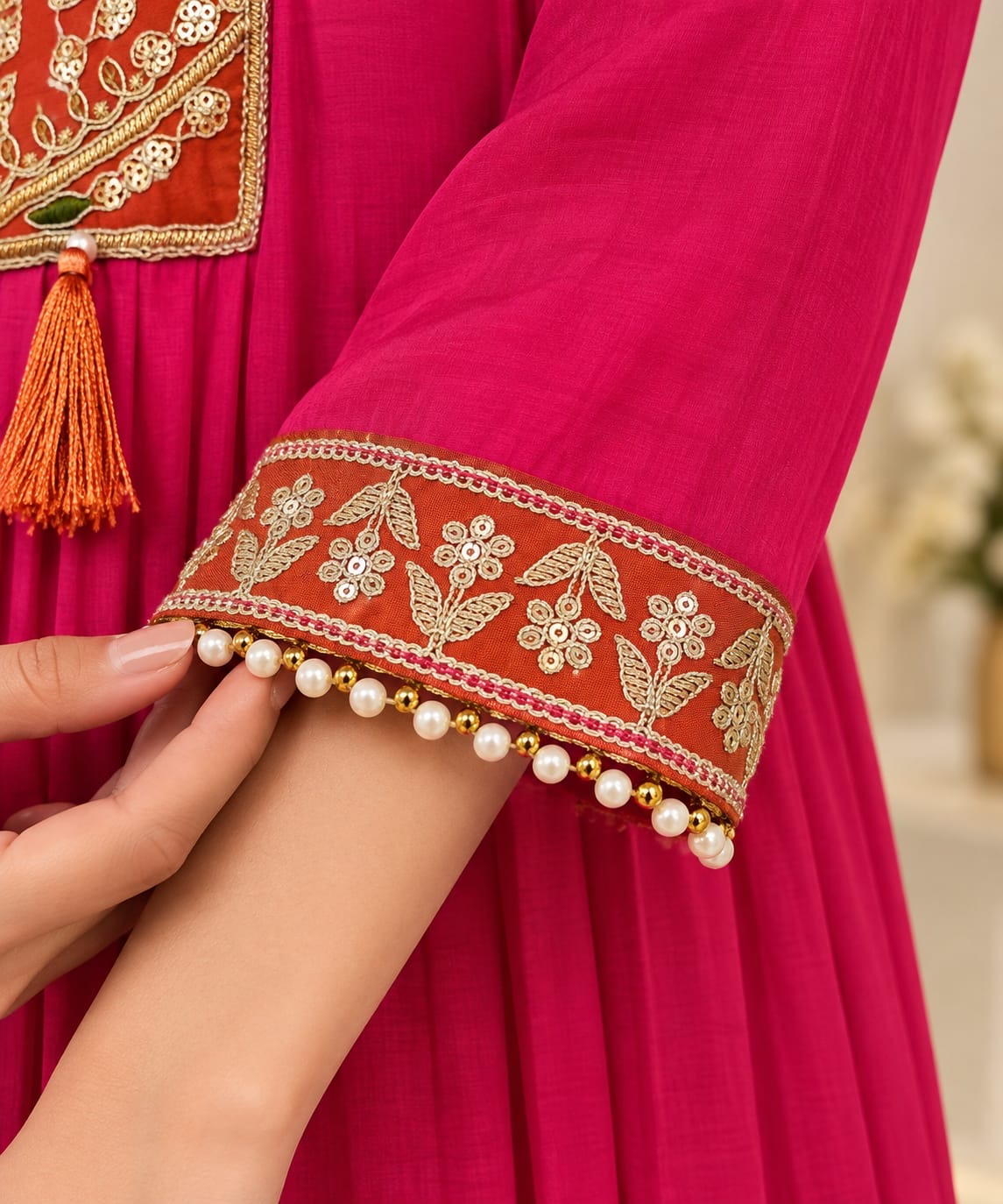 Classic Handwork Anarkali Set