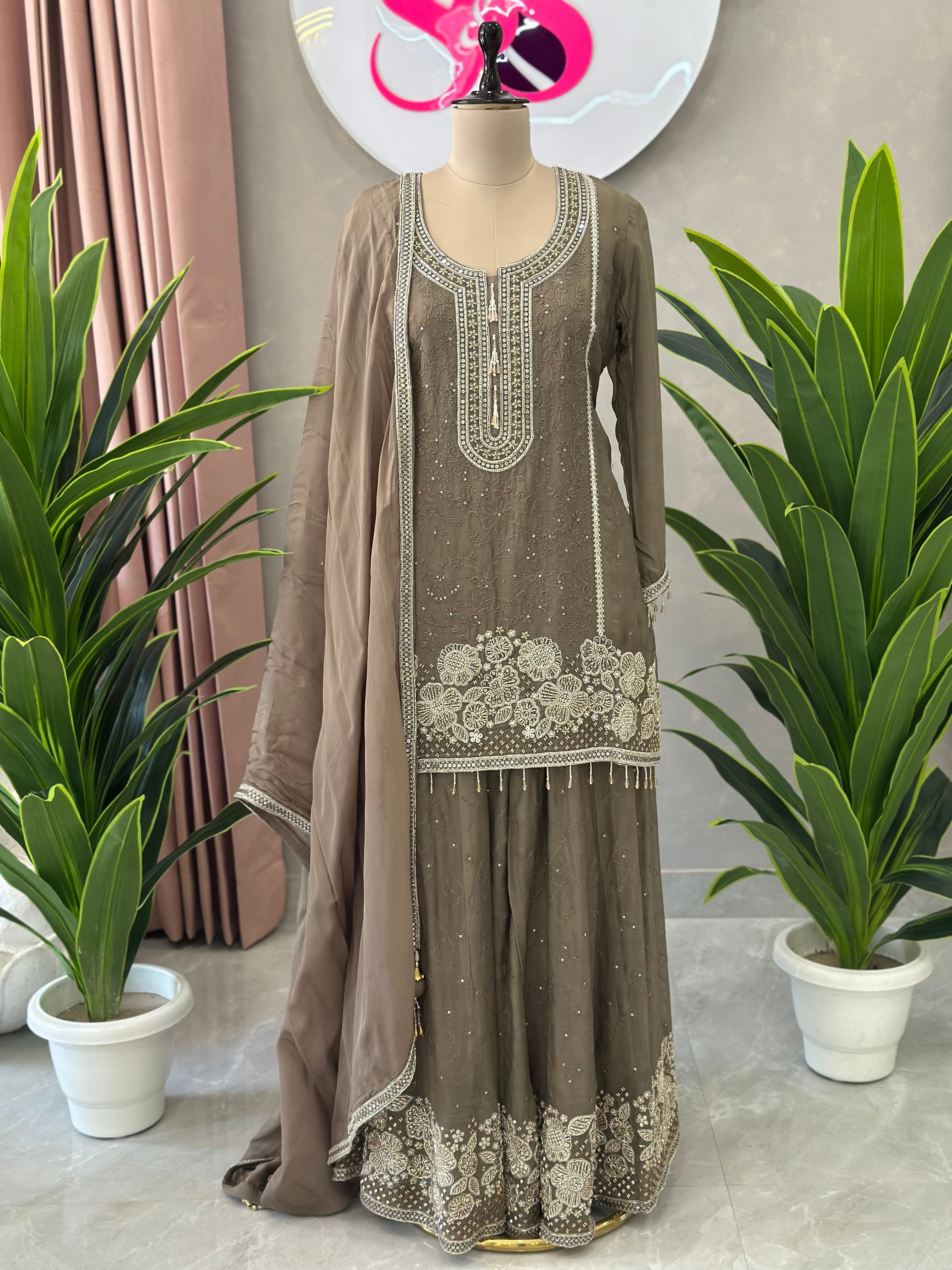 Handwork Sharara Set